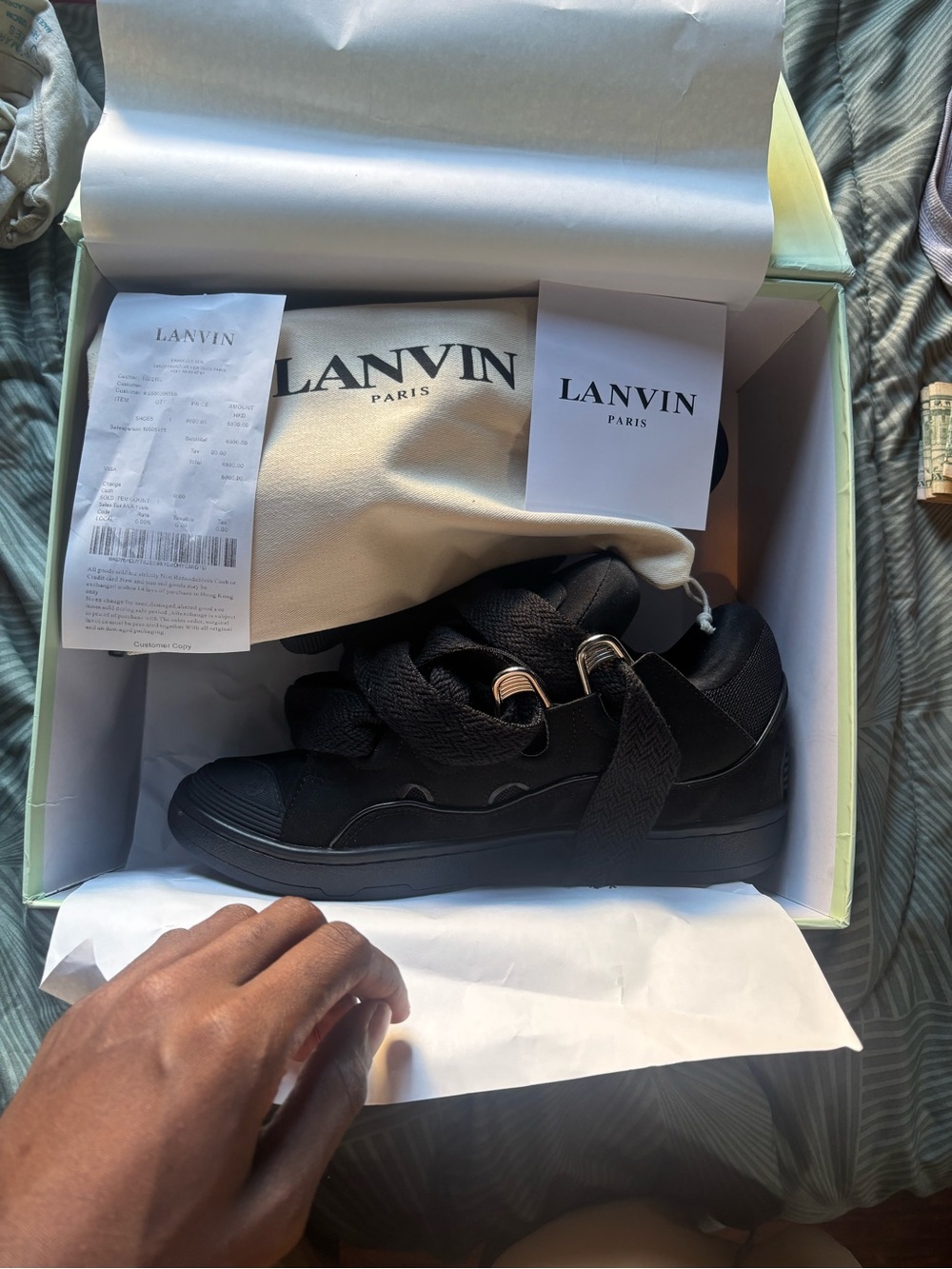 Lanvin Black High-Top Sneakers